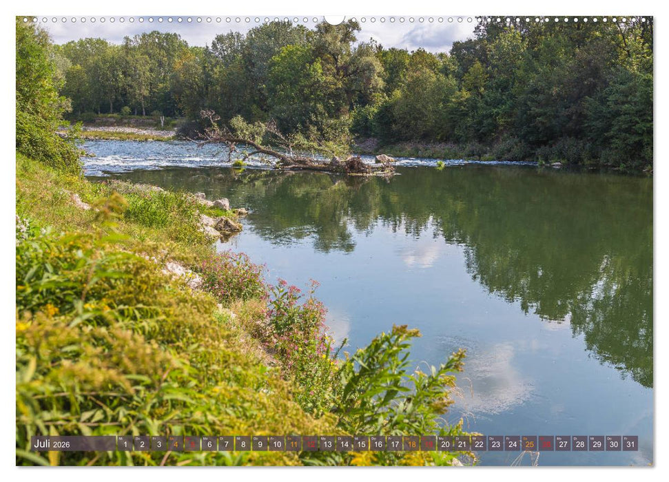 An den Ufern der Unteren Isar (CALVENDO Premium Wandkalender 2026)