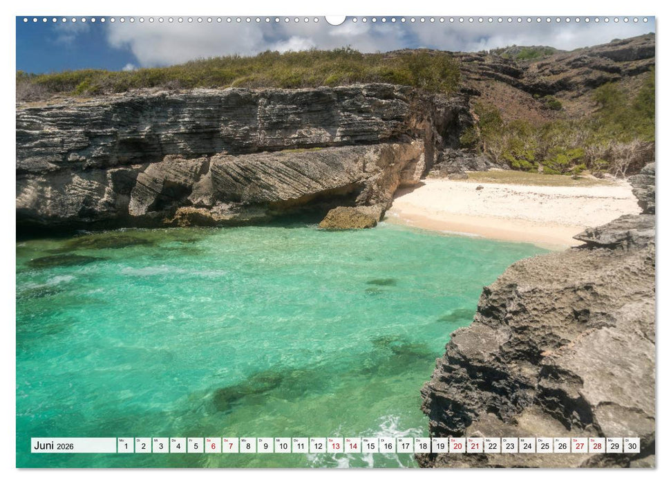 Traumstrände auf Mauritius (CALVENDO Premium Wandkalender 2026)