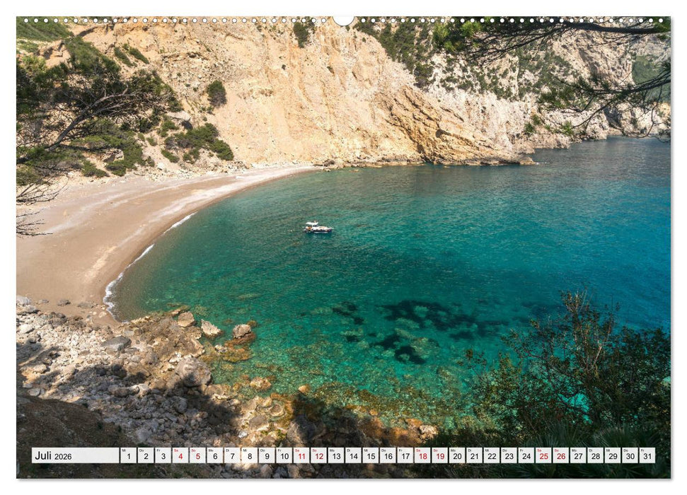 Traumstrände auf Mallorca (CALVENDO Premium Wandkalender 2026)