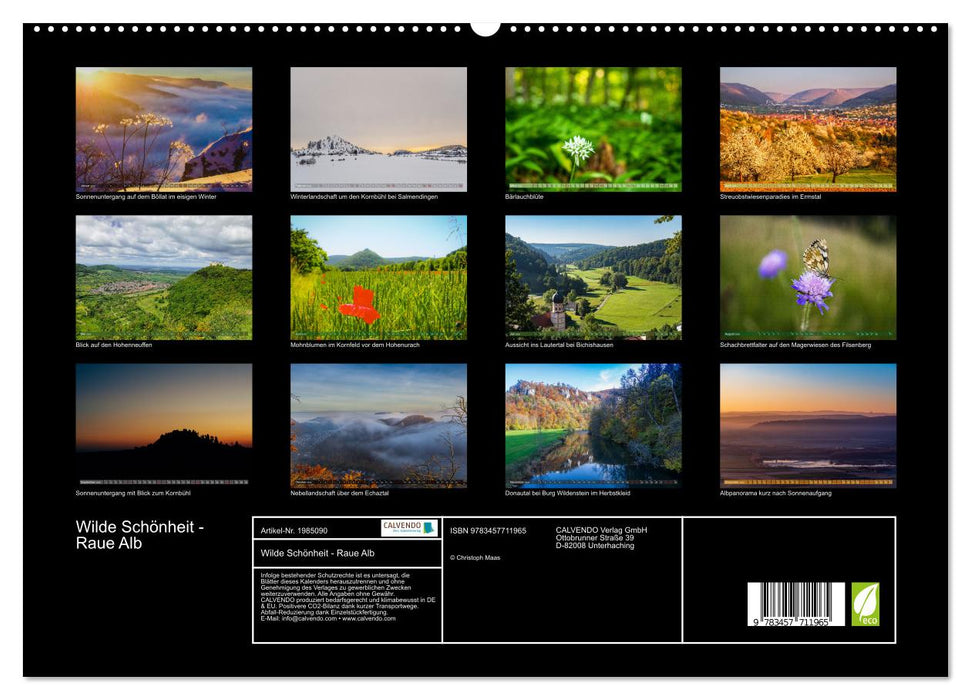 Wilde Schönheit - Raue Alb (CALVENDO Premium Wandkalender 2026)