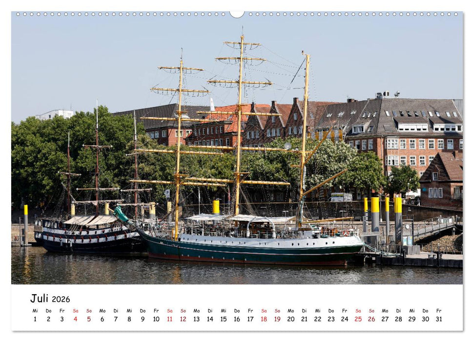 Bremen - Die Hansestadt an der Weser (CALVENDO Premium Wandkalender 2026)