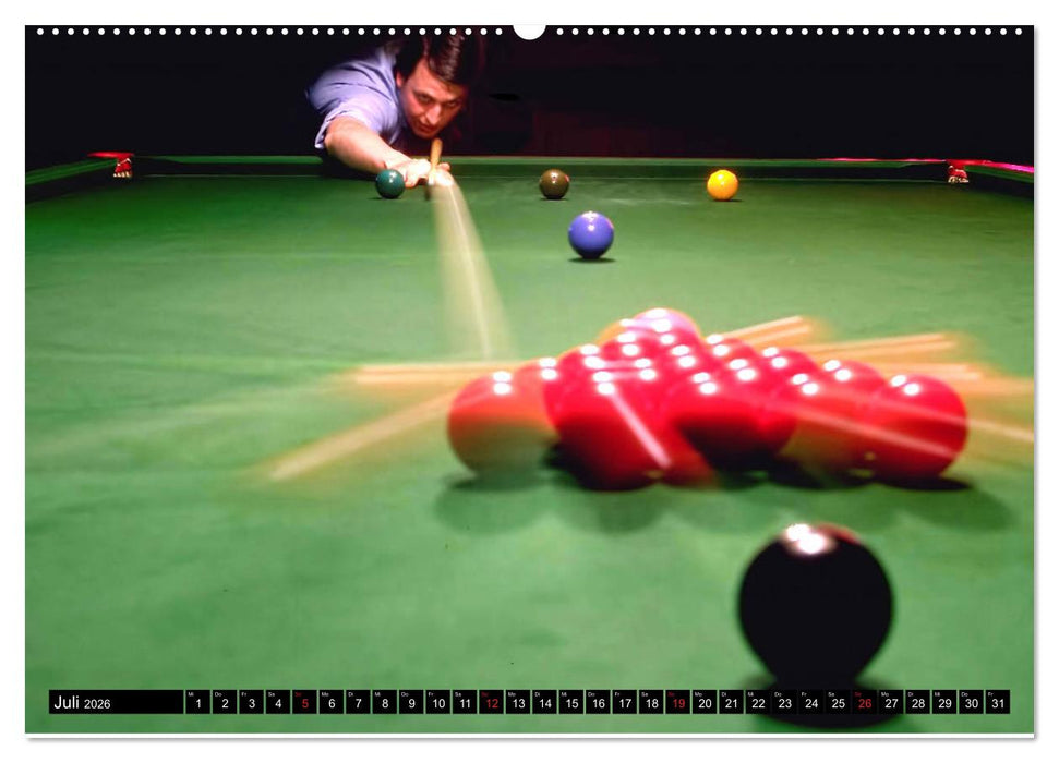 Billard. Konzentration - Sport - Spannung (CALVENDO Premium Wandkalender 2026)