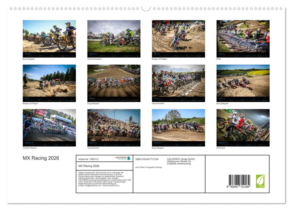 MX Racing 2026 (CALVENDO Premium Wandkalender 2026)