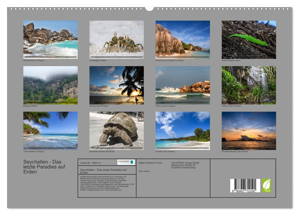 Seychellen - Das letzte Paradies auf Erden (CALVENDO Premium Wandkalender 2026)