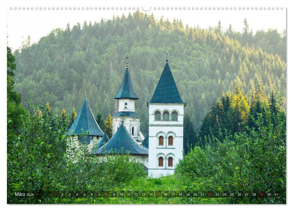 Klöster in der Bucovina (CALVENDO Premium Wandkalender 2026)