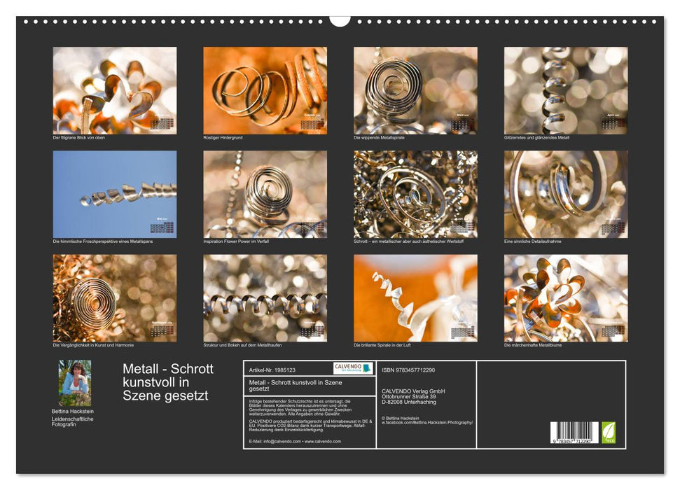 Metall - Schrott kunstvoll in Szene gesetzt (CALVENDO Wandkalender 2026)