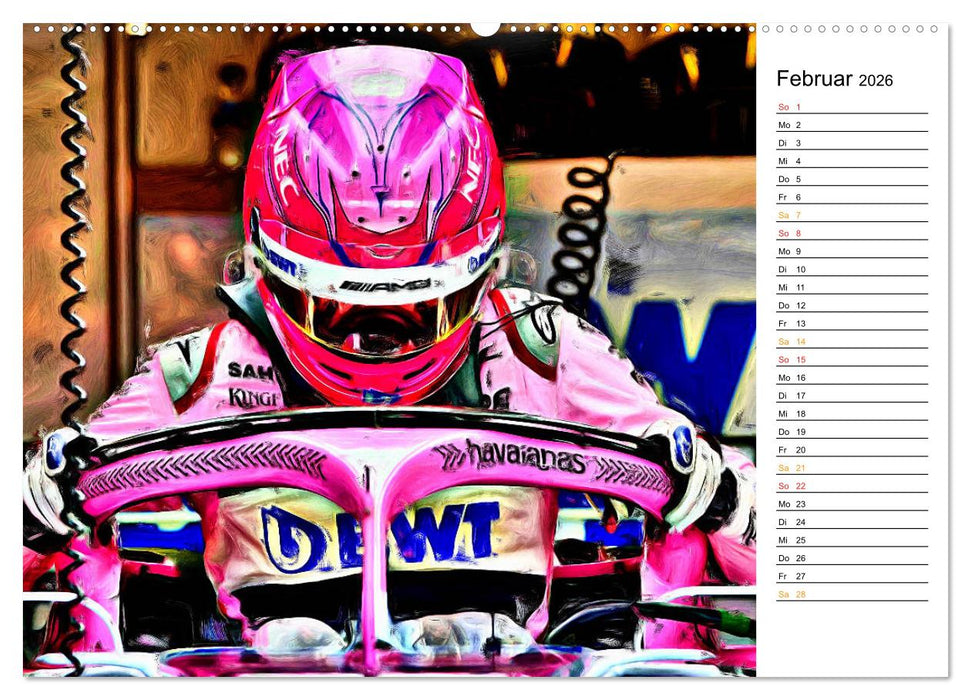Cockpit, Helm und Halo (CALVENDO Wandkalender 2026)
