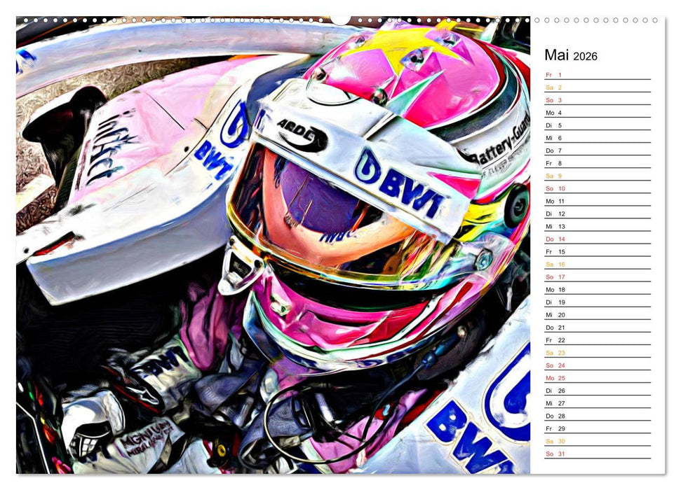 Cockpit, Helm und Halo (CALVENDO Wandkalender 2026)