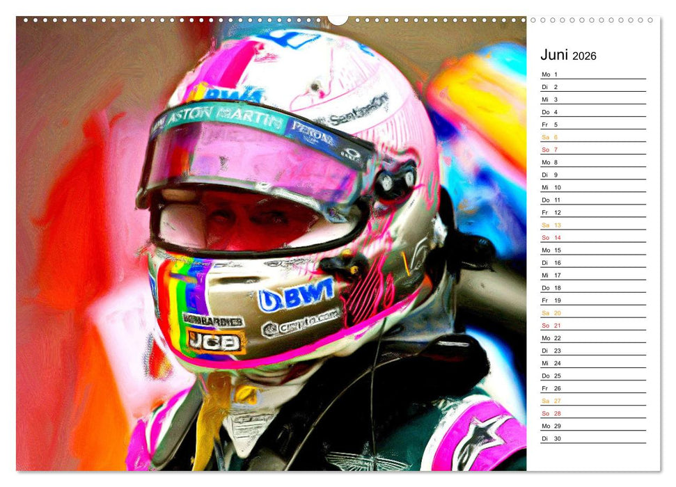 Cockpit, Helm und Halo (CALVENDO Wandkalender 2026)