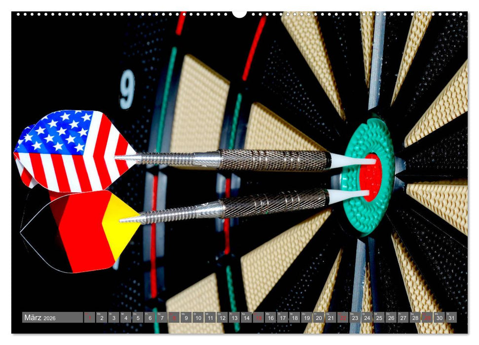 Darts. Konzentration - Sport - Spannung (CALVENDO Premium Wandkalender 2026)