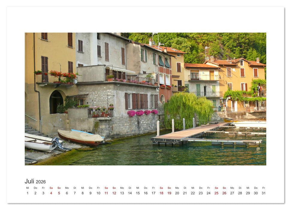 Valsolda. Malerische Dörfer am Luganer See (CALVENDO Premium Wandkalender 2026)