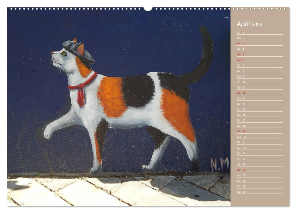 Flensburger Katzen (CALVENDO Premium Wandkalender 2026)