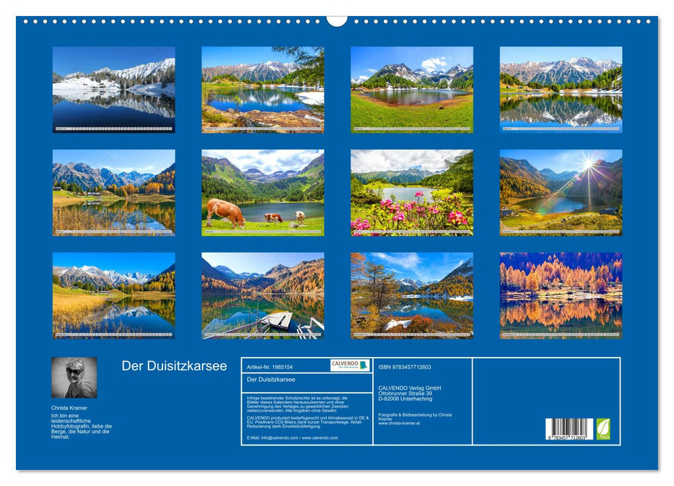 Der Duisitzkarsee (CALVENDO Wandkalender 2026)