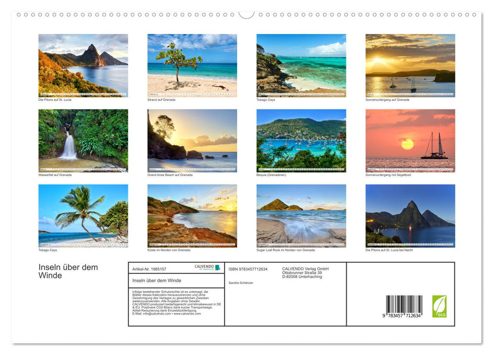 Inseln über dem Winde (CALVENDO Premium Wandkalender 2026)