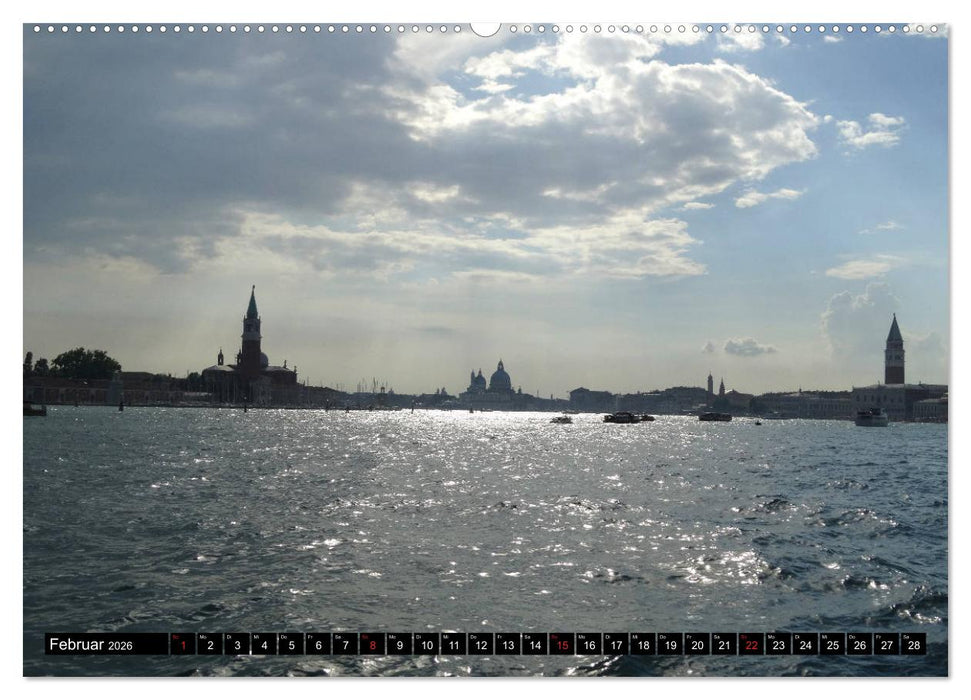 Auf den Kanälen von Venedig (CALVENDO Premium Wandkalender 2026)