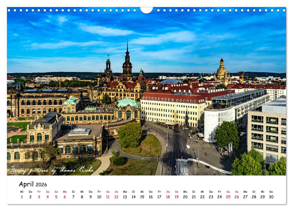Dresden 2026 - Saxony Pictures by Thomas Kriehn (CALVENDO Wandkalender 2026)
