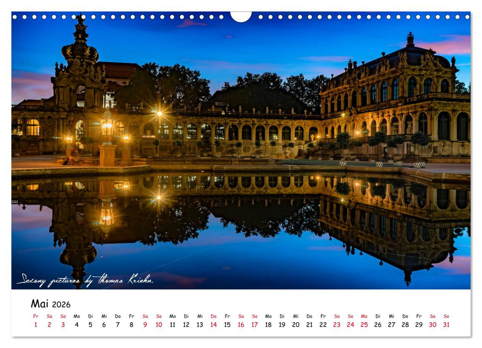 Dresden 2026 - Saxony Pictures by Thomas Kriehn (CALVENDO Wandkalender 2026)