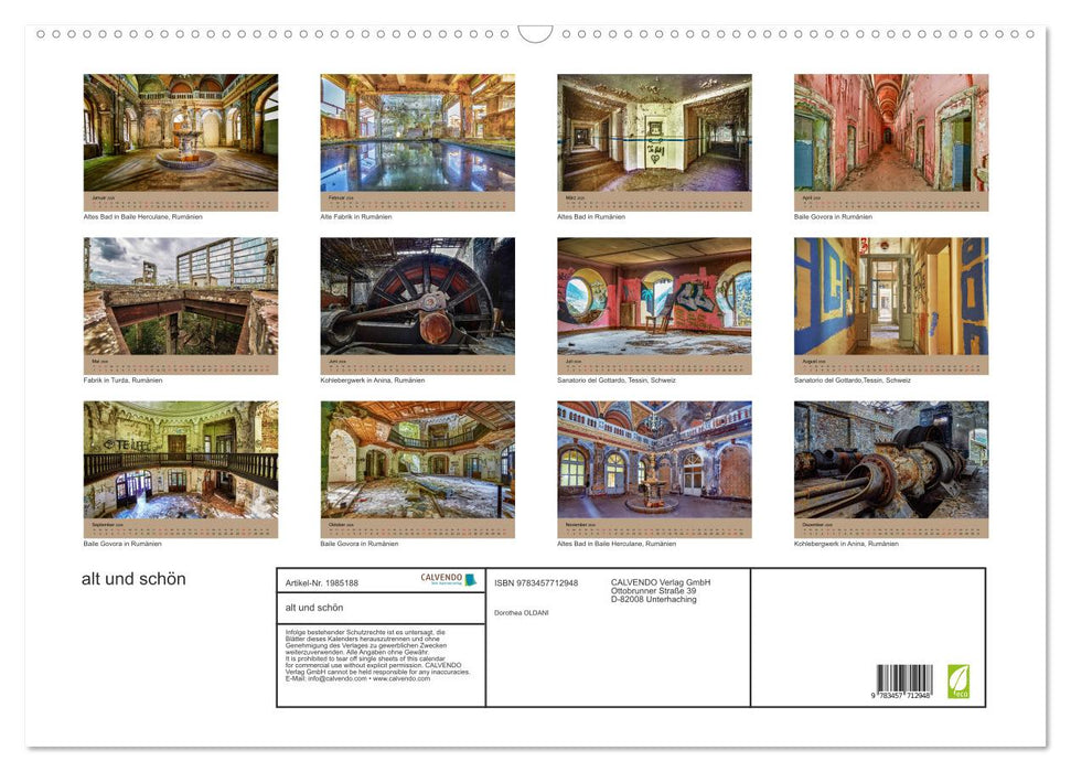 alt und schön (CALVENDO Wandkalender 2026)