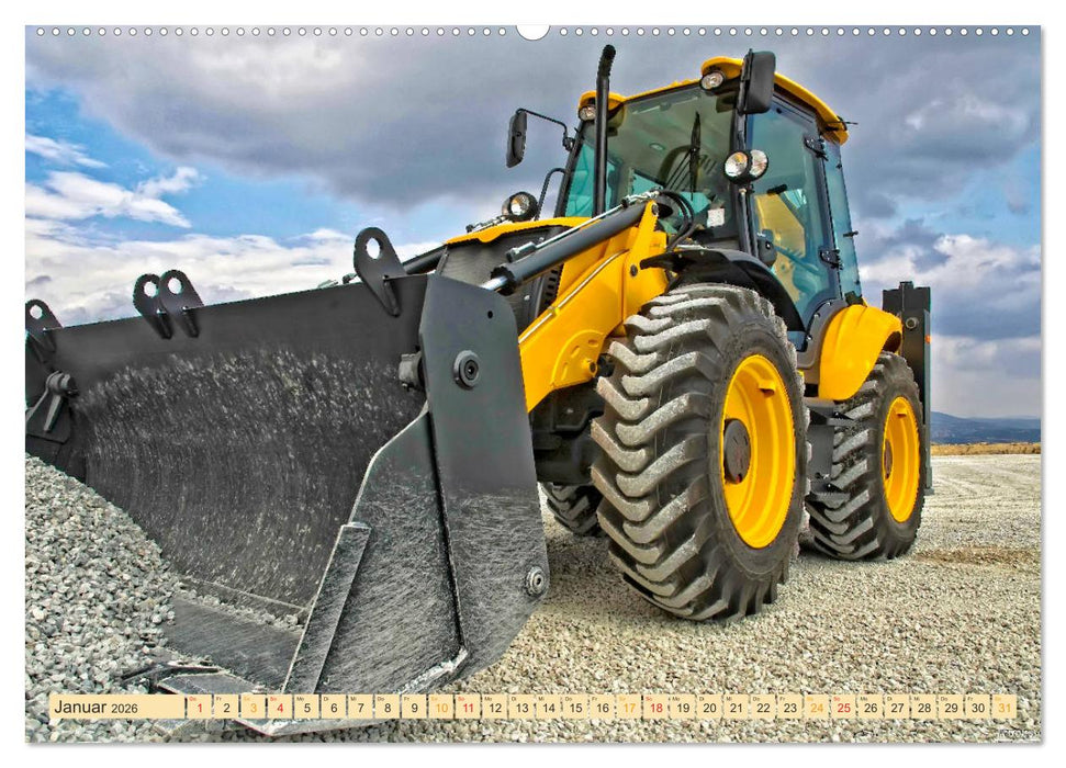 Radlader - flexibel, schnell und bärenstark (CALVENDO Premium Wandkalender 2026)