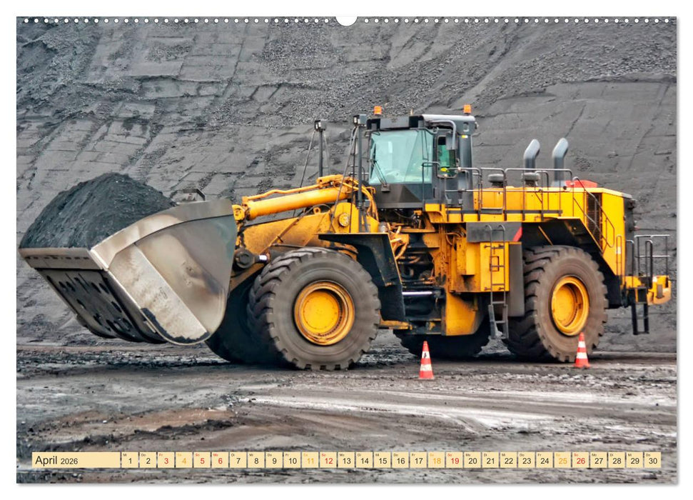 Radlader - flexibel, schnell und bärenstark (CALVENDO Premium Wandkalender 2026)
