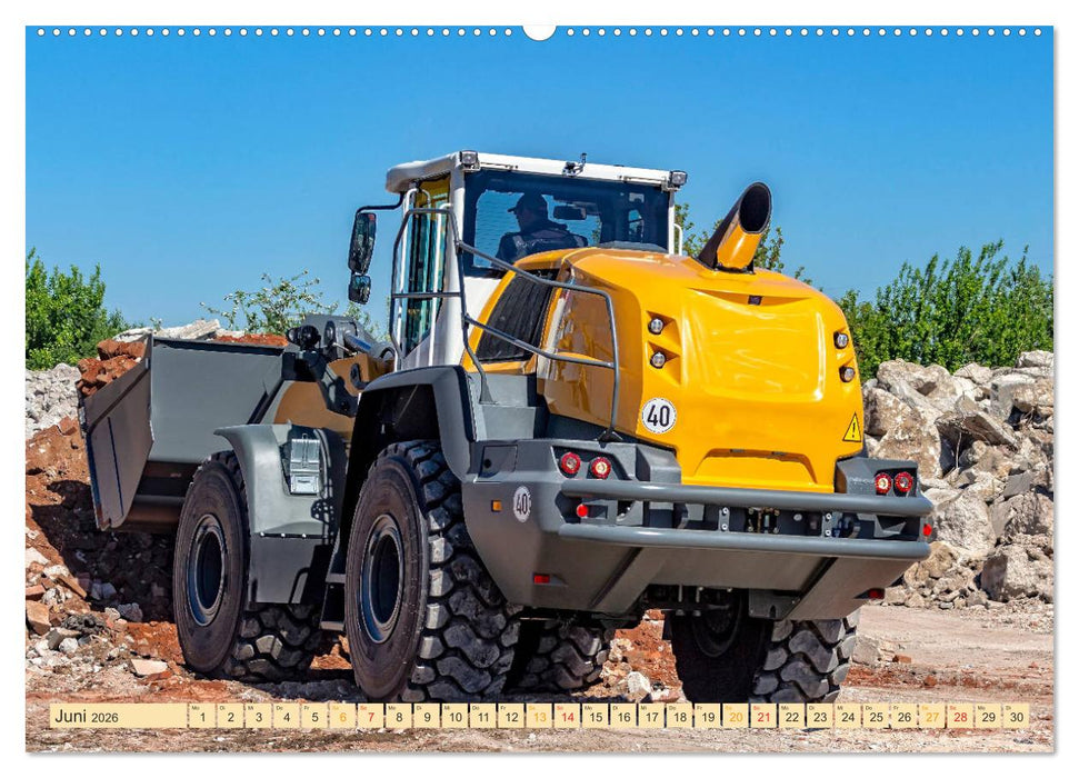 Radlader - flexibel, schnell und bärenstark (CALVENDO Premium Wandkalender 2026)
