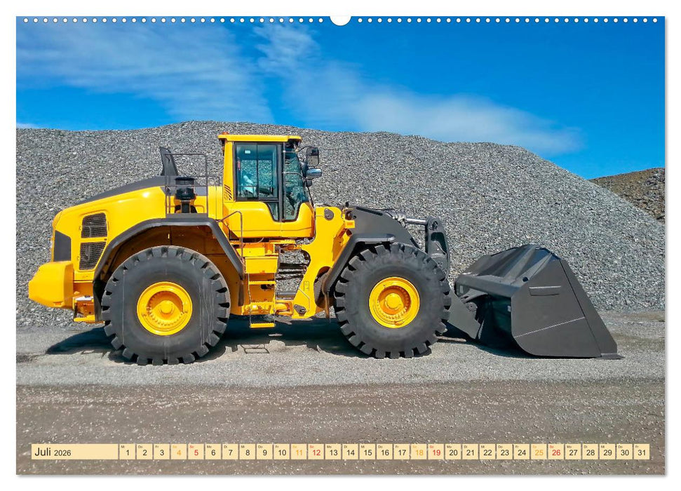 Radlader - flexibel, schnell und bärenstark (CALVENDO Premium Wandkalender 2026)