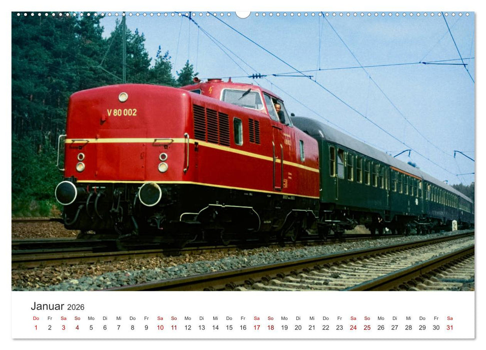 Deutsche Diesellokomotiven (CALVENDO Premium Wandkalender 2026)