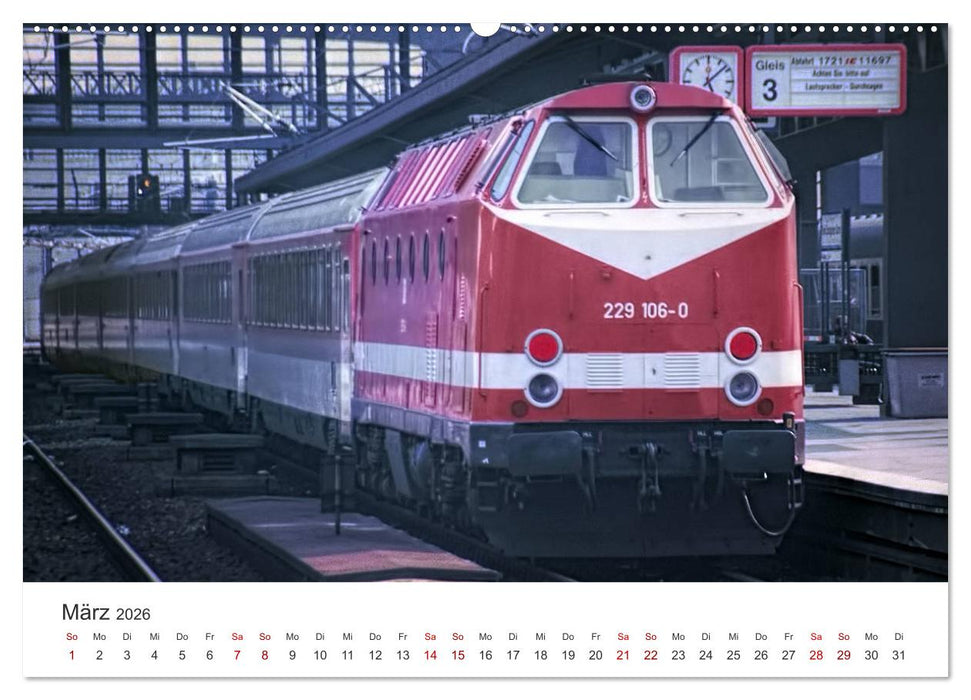 Deutsche Diesellokomotiven (CALVENDO Premium Wandkalender 2026)