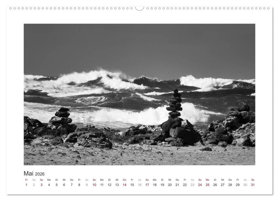 Monochrom Meer (CALVENDO Premium Wandkalender 2026)