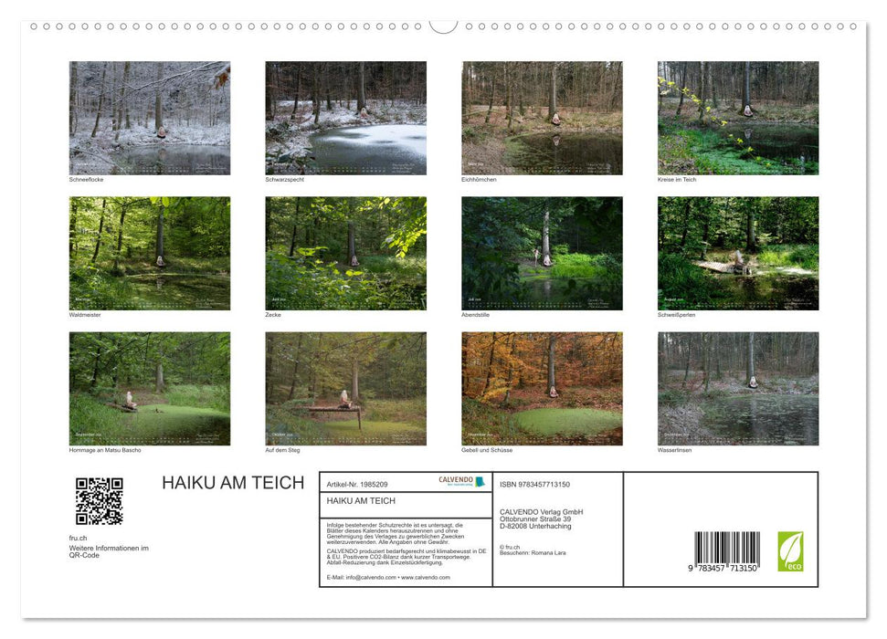HAIKU AM TEICH (CALVENDO Premium Wandkalender 2026)