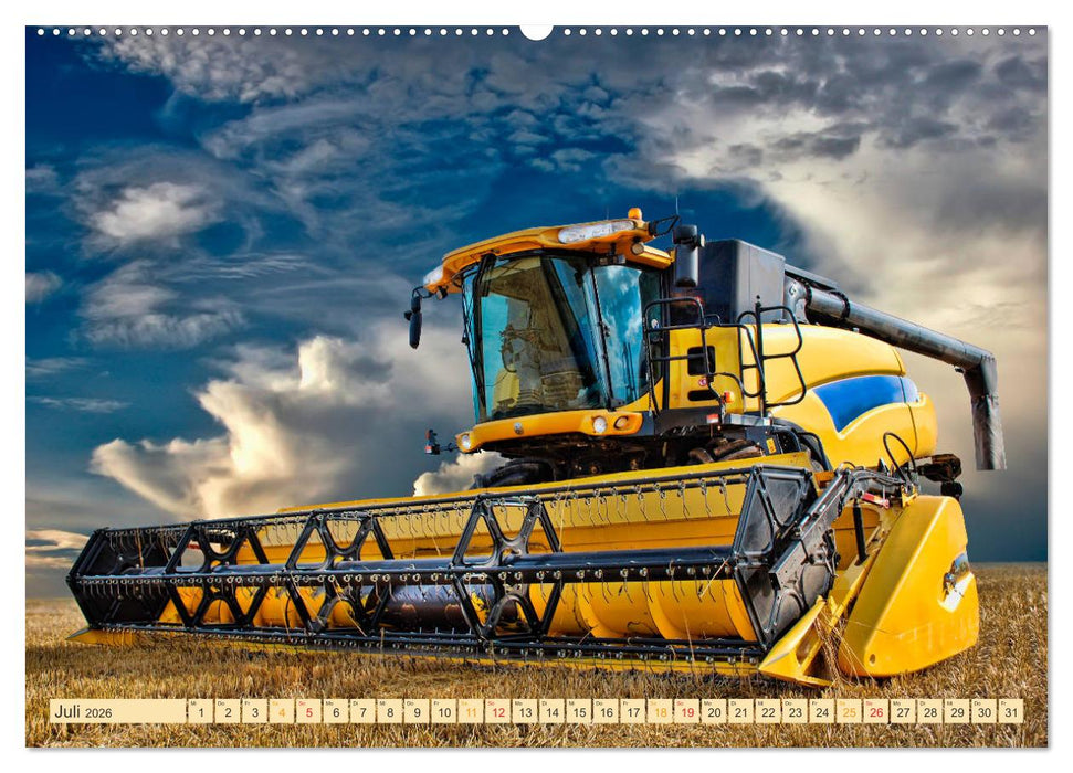 Giganten in der Landwirtschaft - Mähdrescher (CALVENDO Premium Wandkalender 2026)