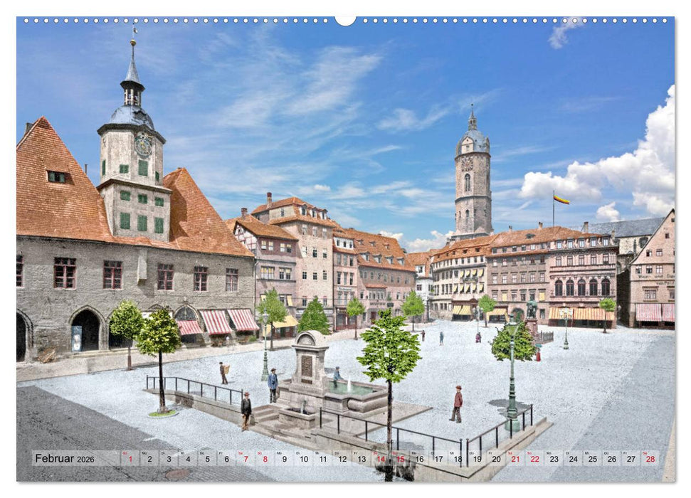 Thüringen um das Jahr 1900 – Fotos neu restauriert und detailcoloriert. (CALVENDO Premium Wandkalender 2026)