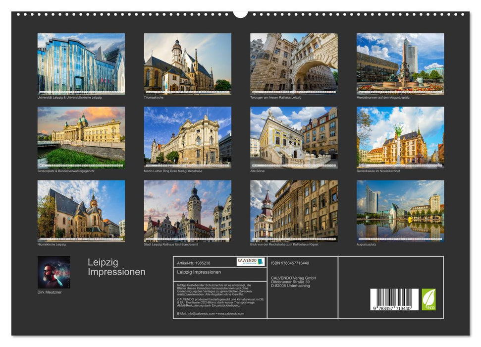 Leipzig Impressionen (CALVENDO Premium Wandkalender 2026)