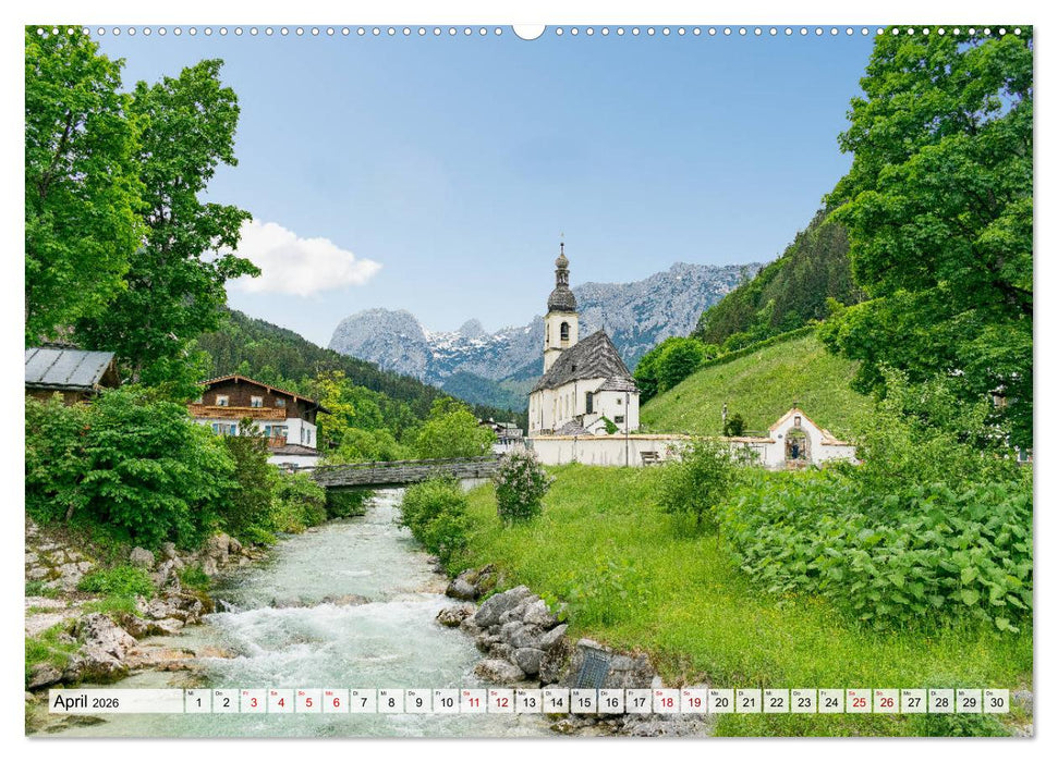 Wanderparadies Bayerische Alpen (CALVENDO Premium Wandkalender 2026)