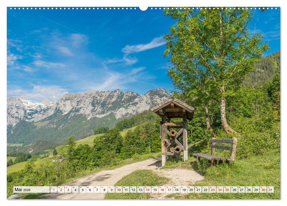 Wanderparadies Bayerische Alpen (CALVENDO Premium Wandkalender 2026)