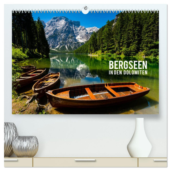 Bergseen in den Dolomiten (CALVENDO Premium Wandkalender 2026)