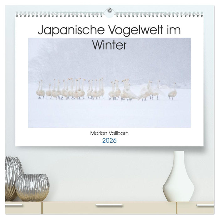 Japanische Vogelwelt im Winter (CALVENDO Premium Wandkalender 2026)