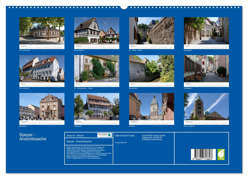 Speyer - Ansichtssache (CALVENDO Premium Wandkalender 2026)