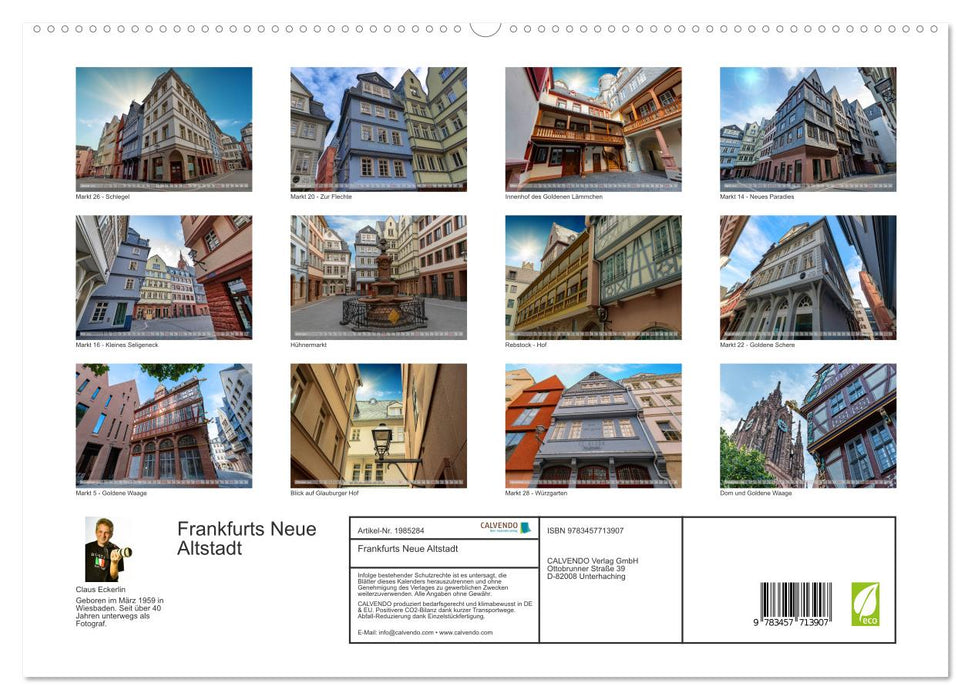 Frankfurts Neue Altstadt (CALVENDO Premium Wandkalender 2026)