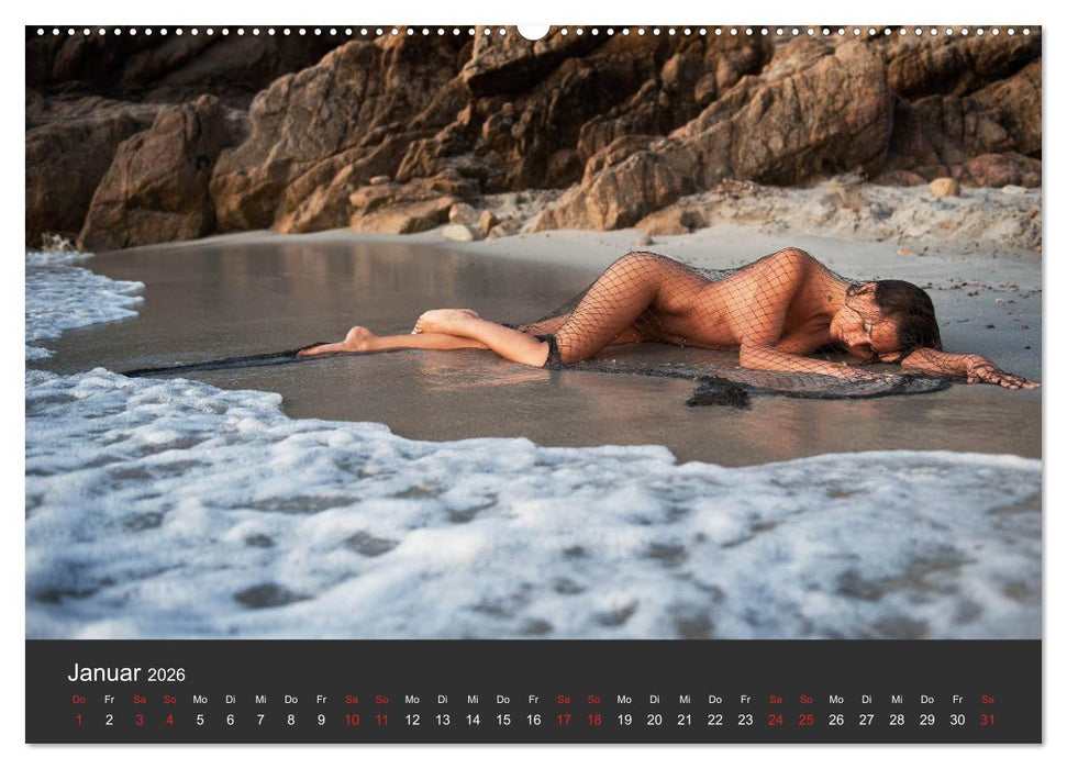 Aktfotografie am Meer (CALVENDO Premium Wandkalender 2026)