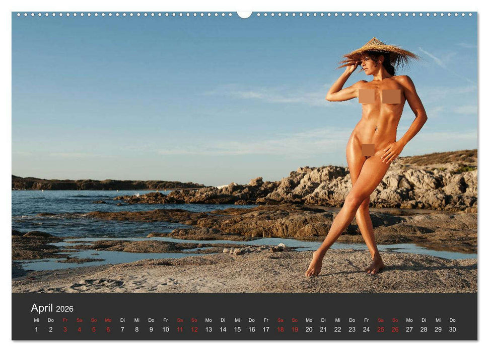 Aktfotografie am Meer (CALVENDO Premium Wandkalender 2026)