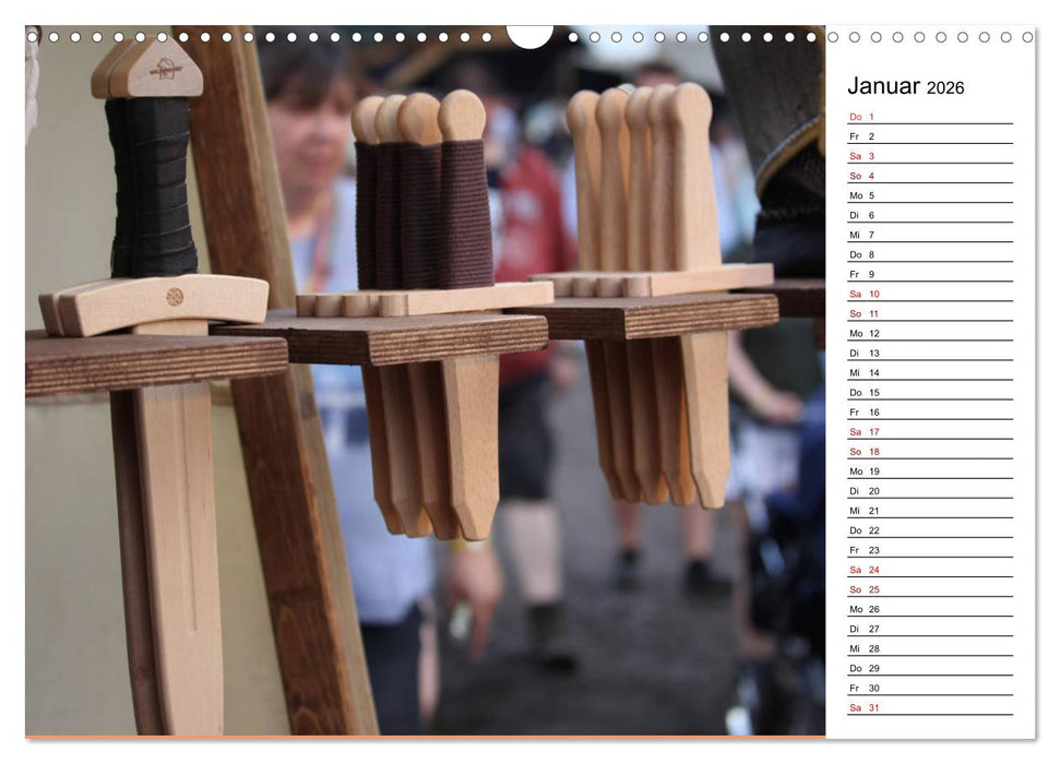 Mittelalter - Leben (CALVENDO Wandkalender 2026)