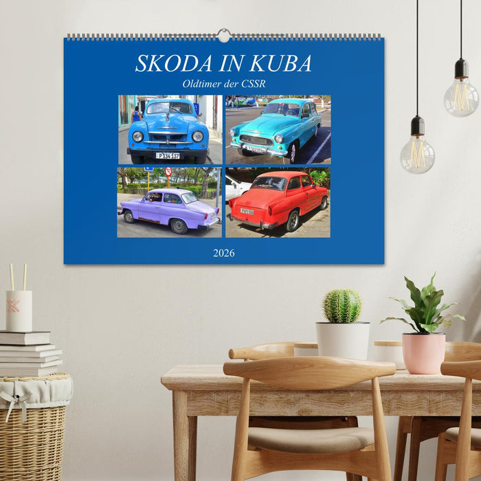 SKODA IN KUBA - Oldtimer der CSSR (CALVENDO Wandkalender 2026)