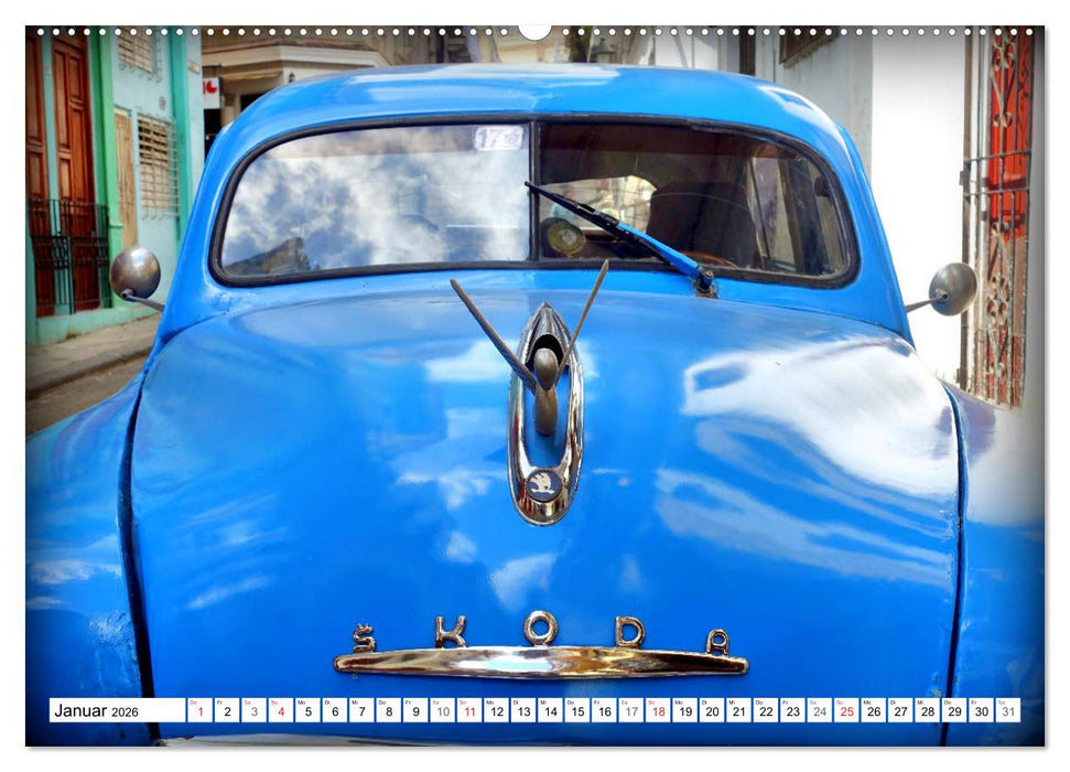 SKODA IN KUBA - Oldtimer der CSSR (CALVENDO Wandkalender 2026)