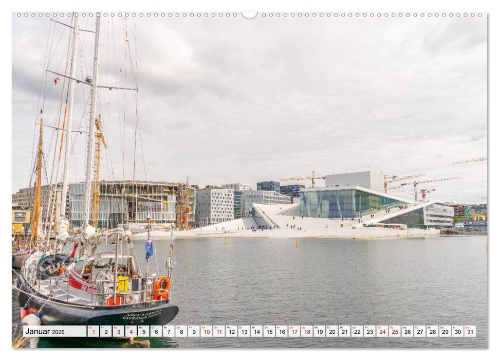 Zauberhaftes Oslo (CALVENDO Premium Wandkalender 2026)