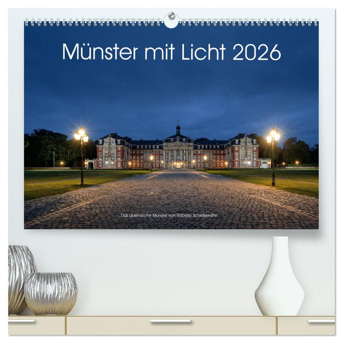 Münster mit Licht (CALVENDO Premium Wandkalender 2026)