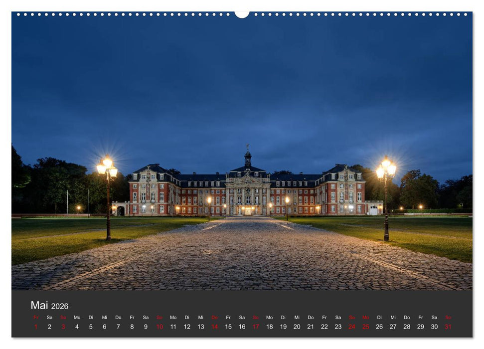 Münster mit Licht (CALVENDO Premium Wandkalender 2026)