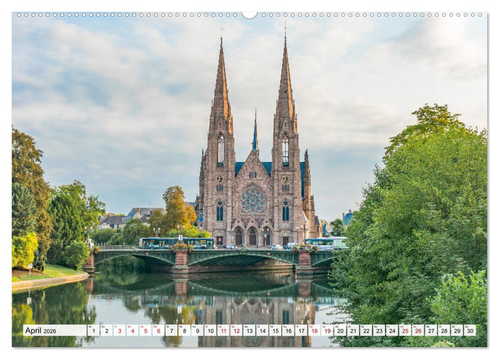 Romantisches Straßburg (CALVENDO Premium Wandkalender 2026)