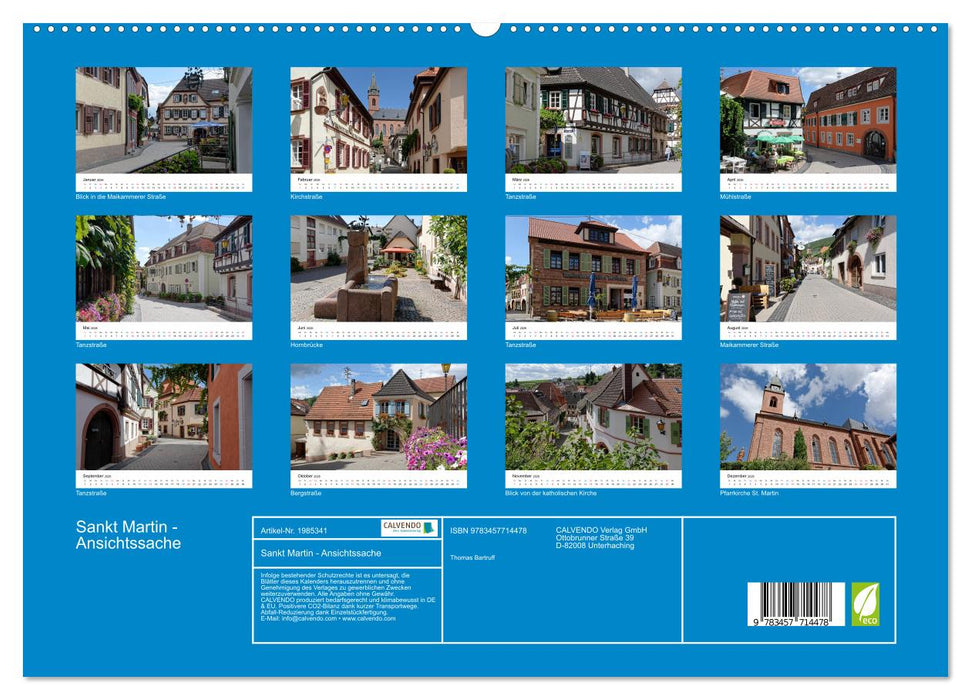 Sankt Martin - Ansichtssache (CALVENDO Premium Wandkalender 2026)