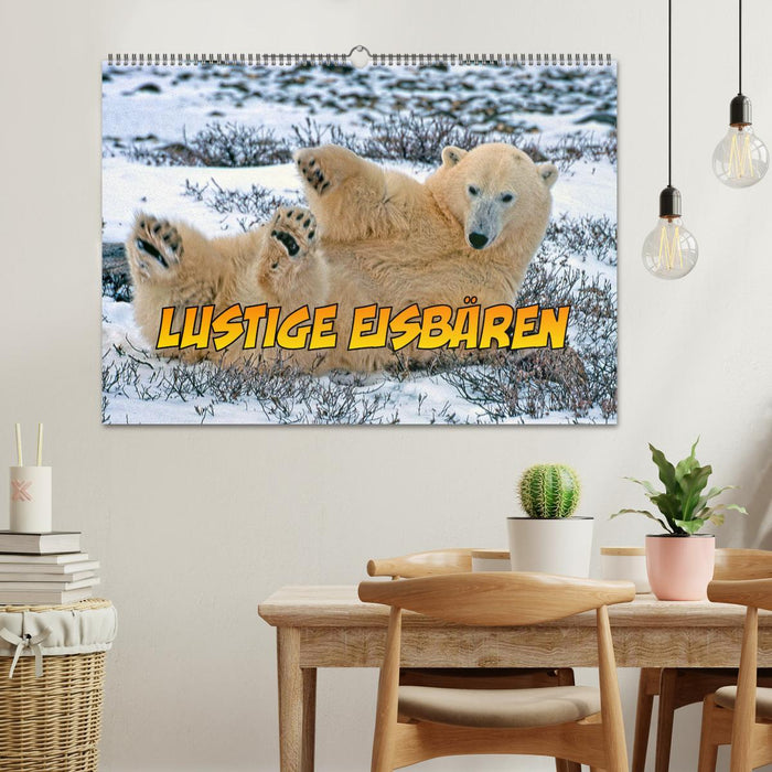 Lustige Eisbären (CALVENDO Wandkalender 2026)